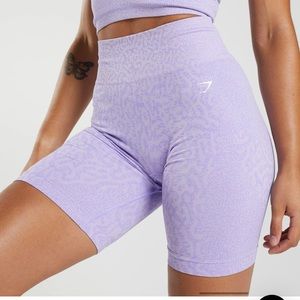 Gymshark Adapt Animal Seamless Cycling Shorts - Lilac Reef